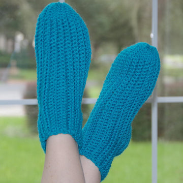 Super Easy Slipper Socks - Ladies Shoe Sizes 4-10