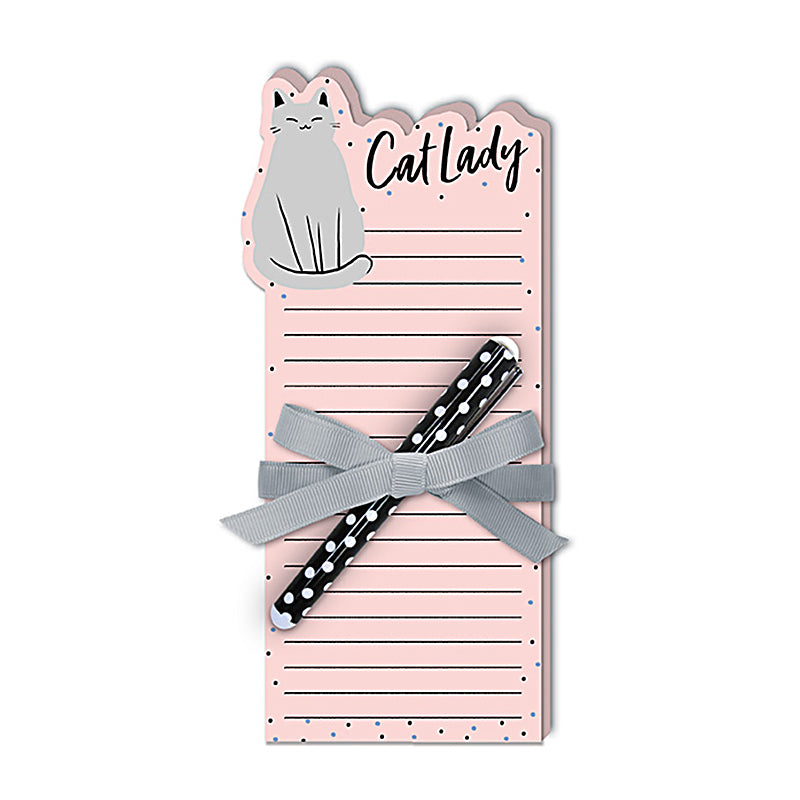 Lady Jayne Notepad with Pen - Cat Lady