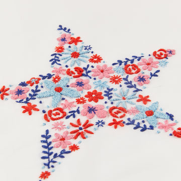 Floral Star in DMC - PAT0789 -  Downloadable PDF