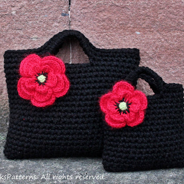 Mum and I poppy purses