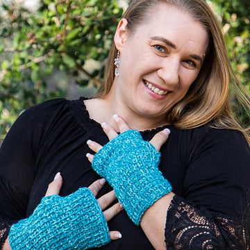 Tunisian Fingerless Gloves