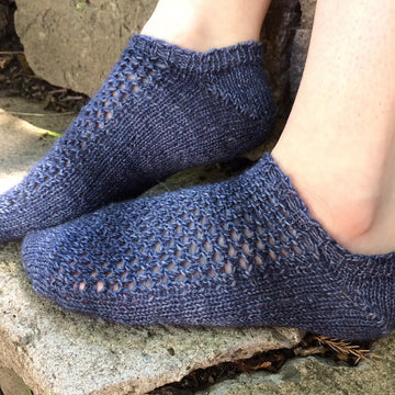 Hematite Lace Socks