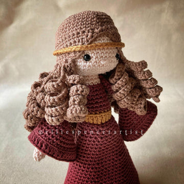 Elowyn the Medieval Girl Fantasy Amigurumi Crochet Doll Pattern