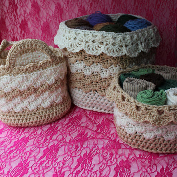 Shell Basket with Handles