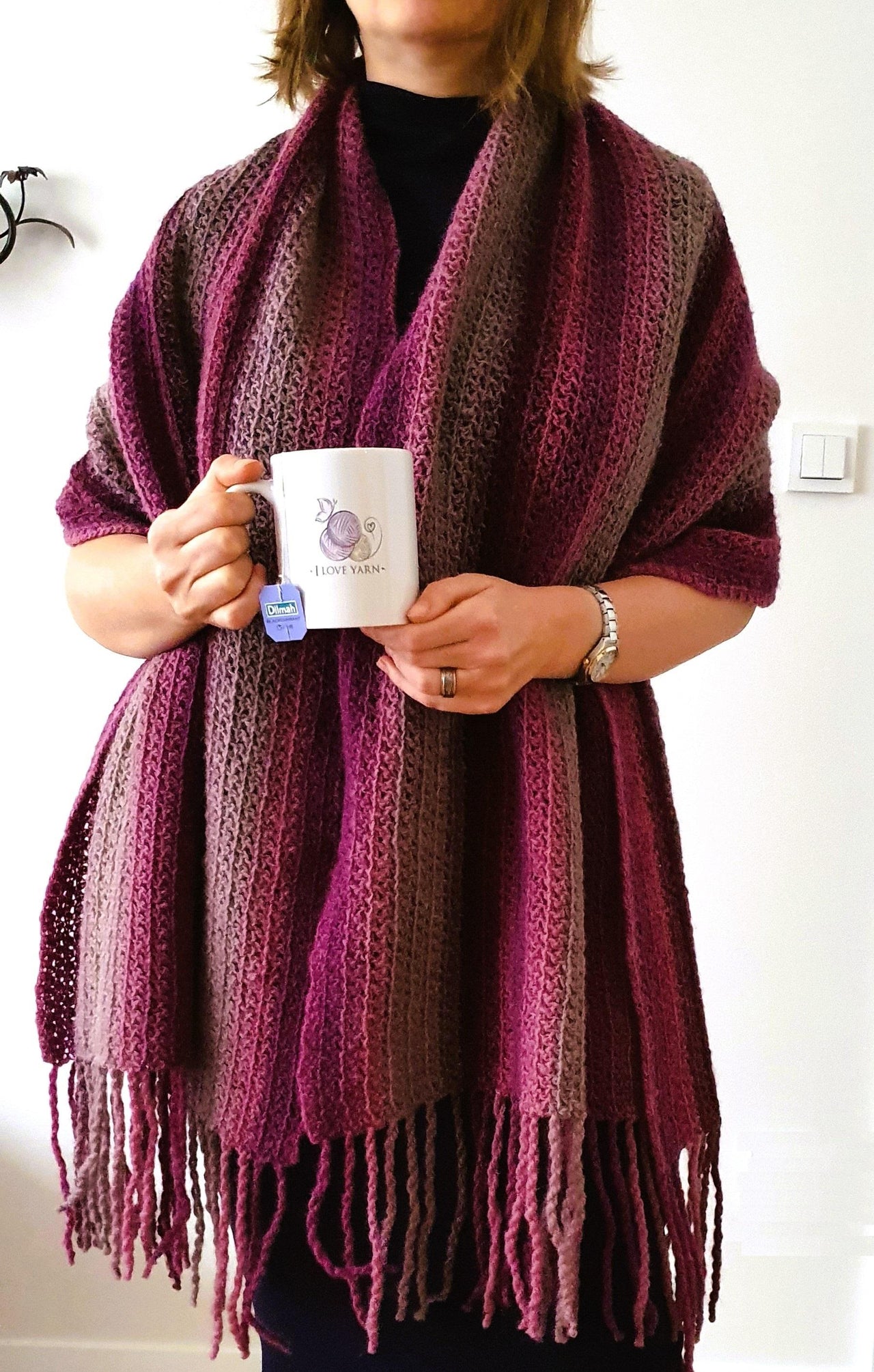 Blackcurrant tea Scarf (2 variants)