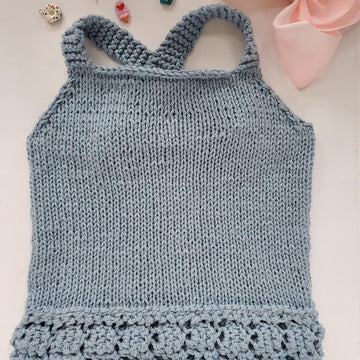 Girl's Lace Sweater Tank