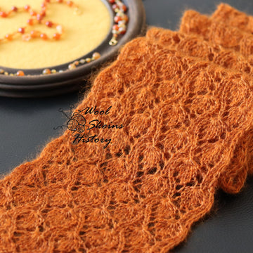 Lace Leaves Scarf