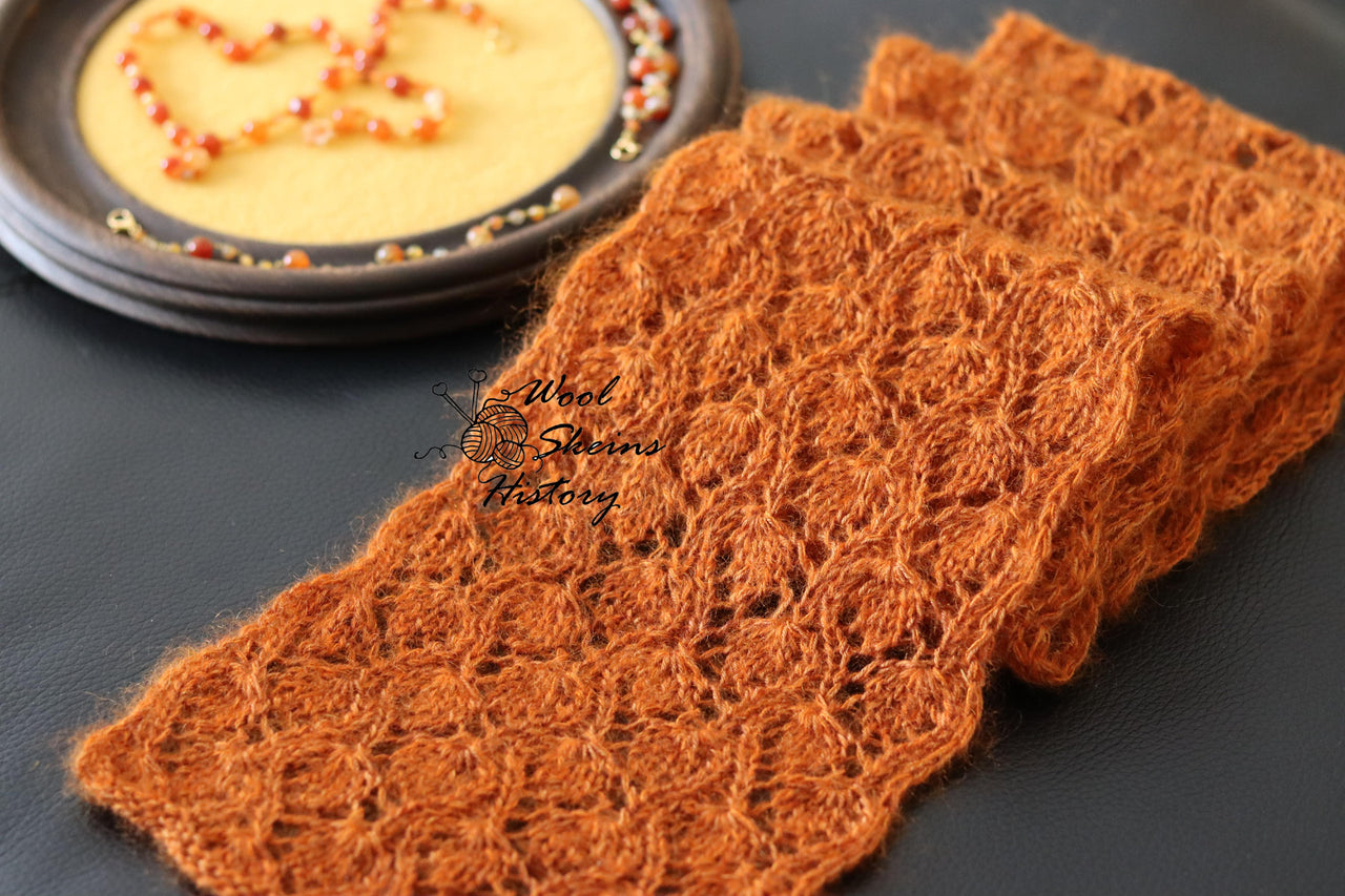 Lace Leaves Scarf