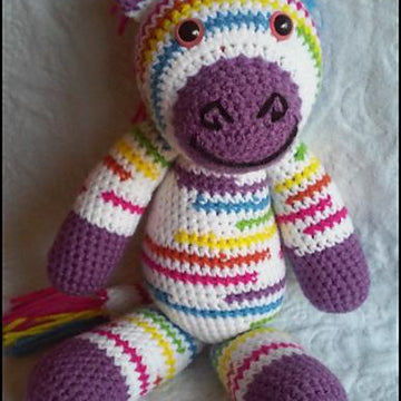 Riley the Rainbow Zebra