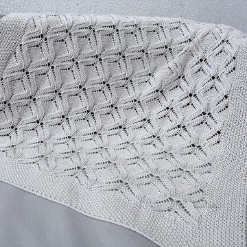 Lattice & Lace Baby Blanket