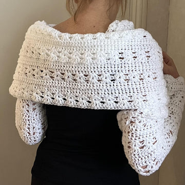TWO ELEGANT SHAWLS WITH SLEEVES