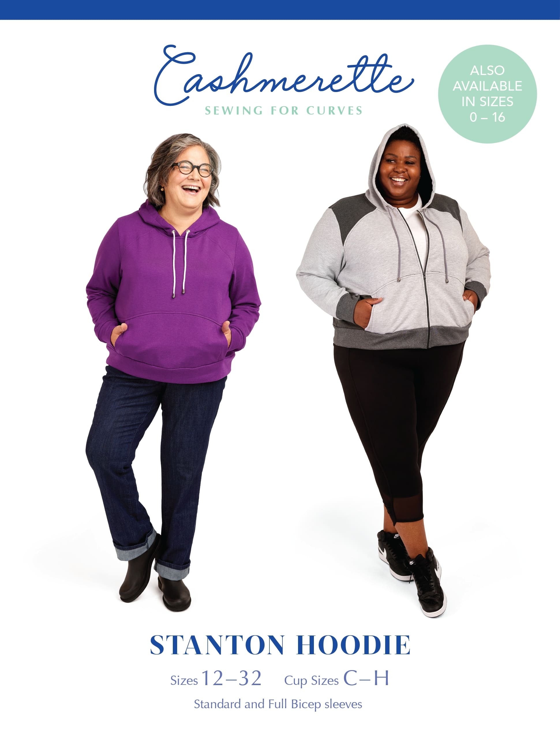 Cashmerette Stanton Hoodie Pattern By Cashmerette CPP2208 - Sewing Pattern