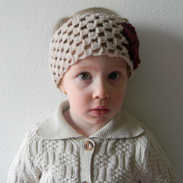 Rose granny square headband