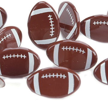 Eyelet Outlet Shape Brads 12/Pkg - Footballs