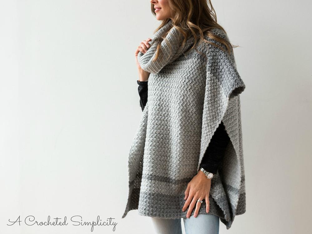 Emelyn Cowl Neck Poncho