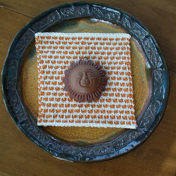 Tunisian Crochet Terracotta Cloth