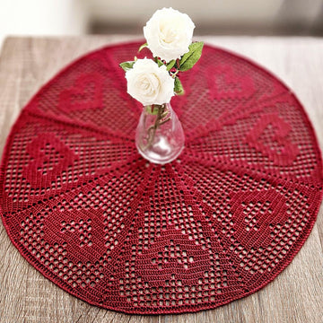 Heart Wheel Doily