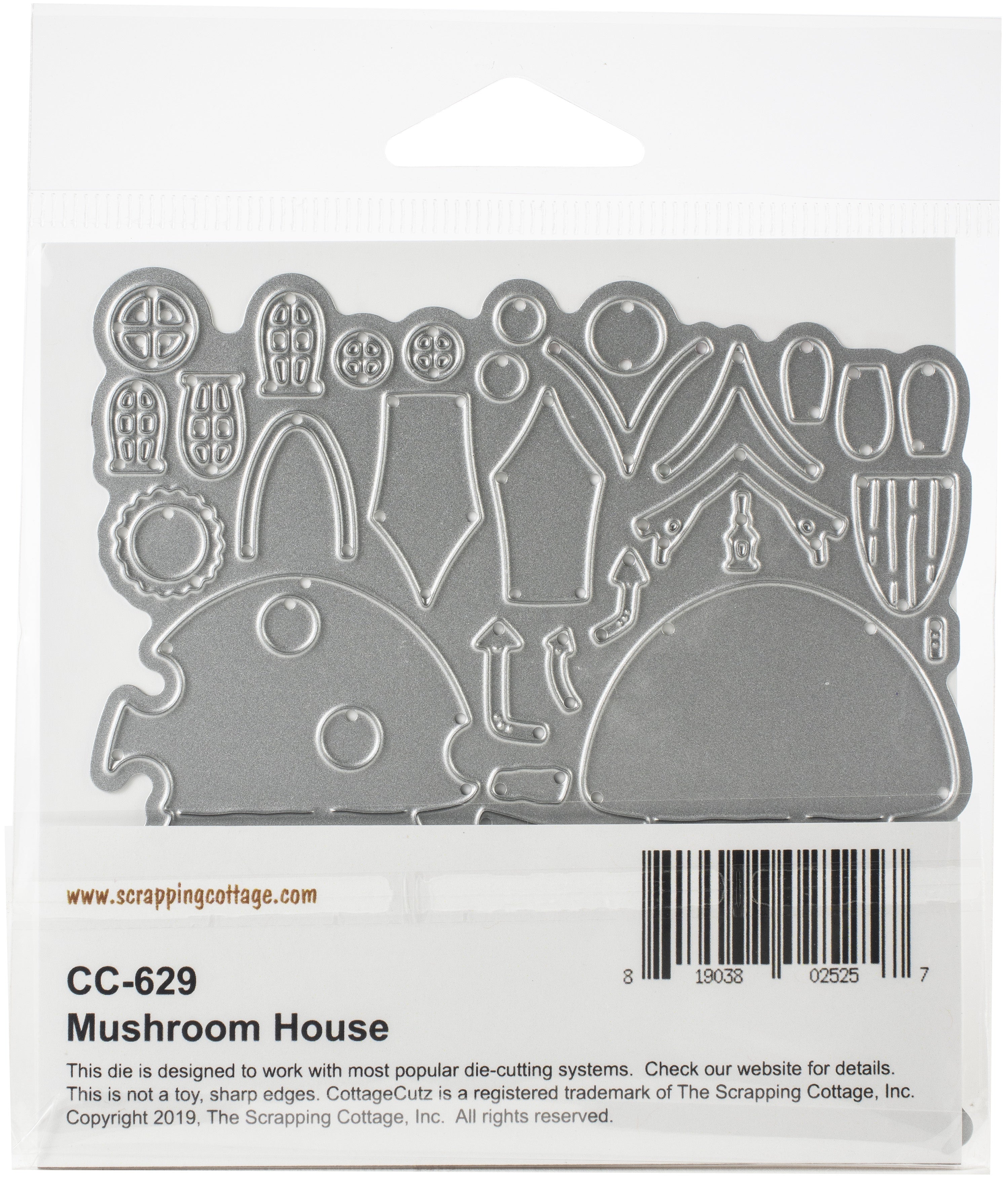 CottageCutz Dies - Mushroom House 2.8"X3.2"