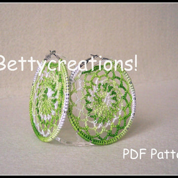 Crochet Hoop Earrings