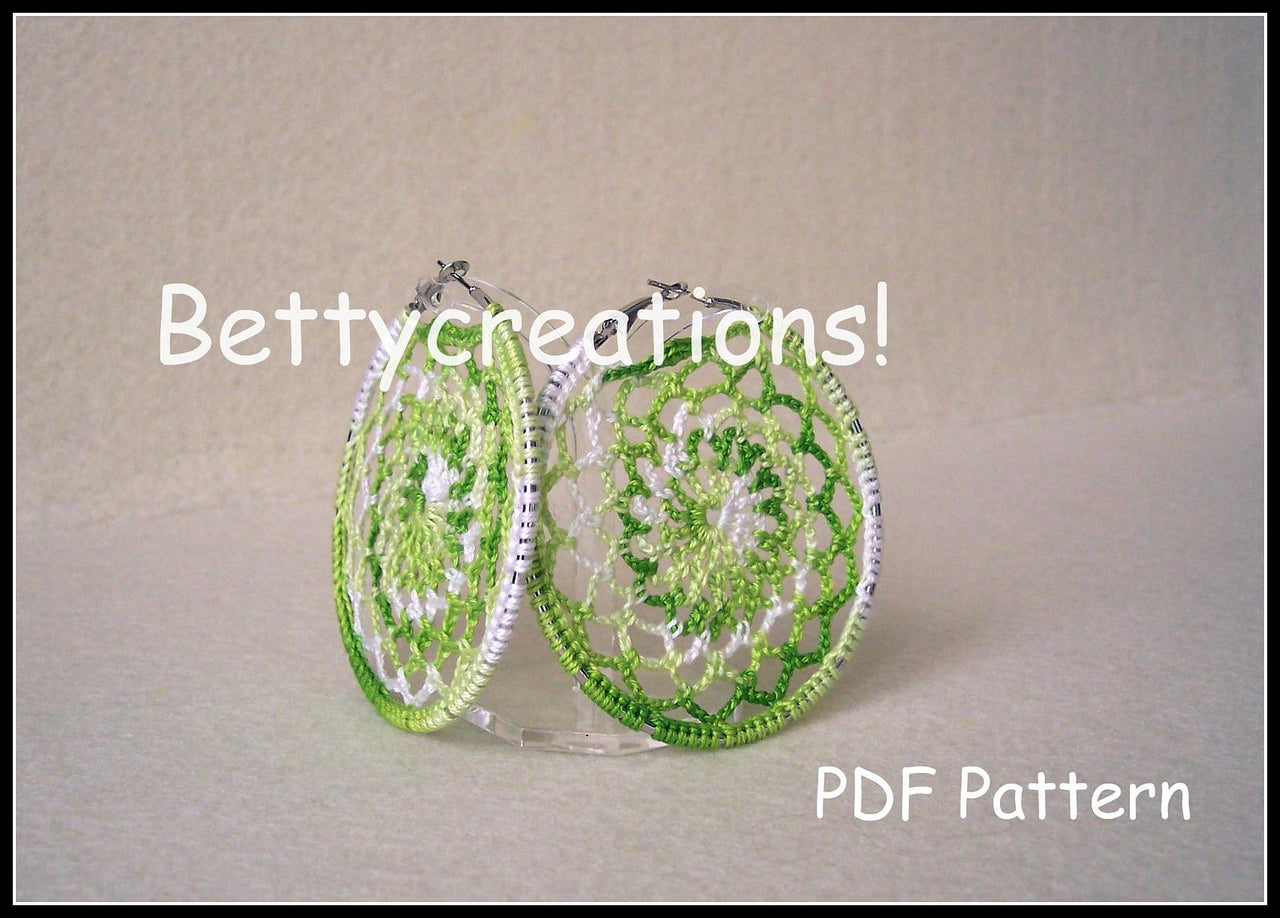 Crochet Hoop Earrings