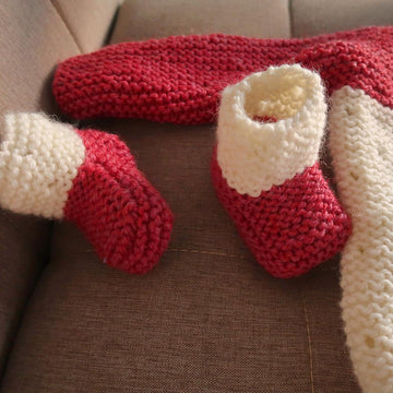 Strawberry Seed Baby Booties