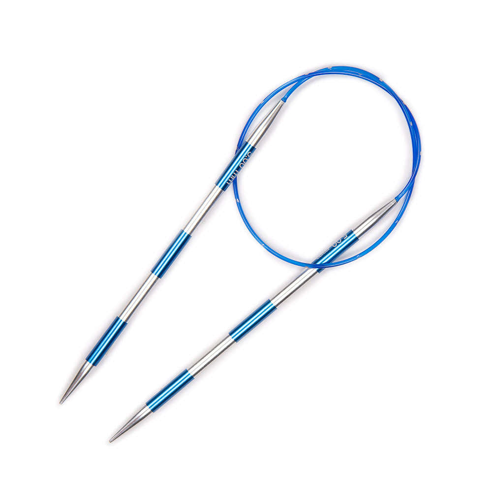 KnitPro Smartstix Blue Fixed Circular Needles 60cm (24in) (1 Pair)