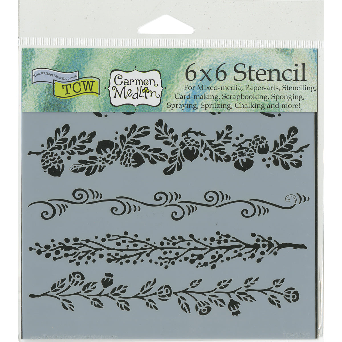 The Crafter's Workshop Crafter's Workshop Template 6"X6" - Fanciful Borders