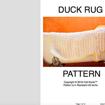Duck Rug with t-shirt yarn