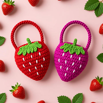 Strawberry Bag Pdf Pattern + Video Tutorial