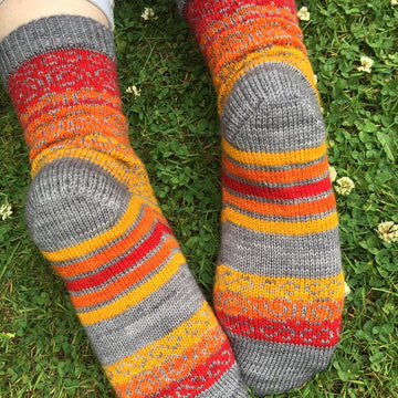 Swirls and Stripes socks