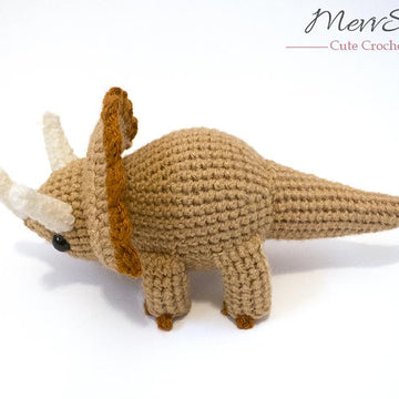 Amigurumi Triceratops Dinosaur