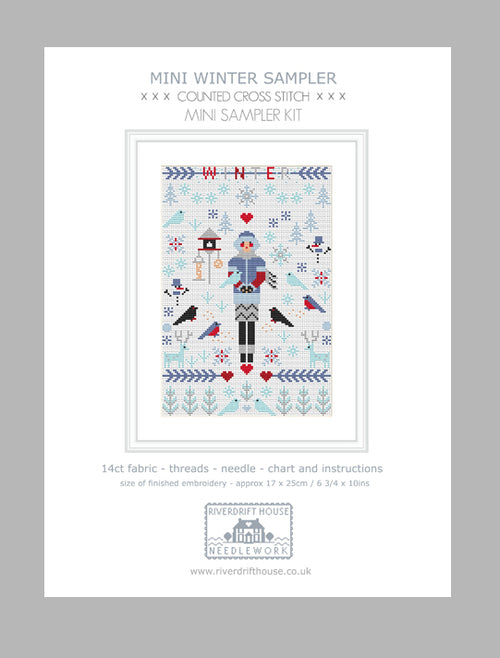 Riverdrift House Winter Mini Cross Stitch Kit