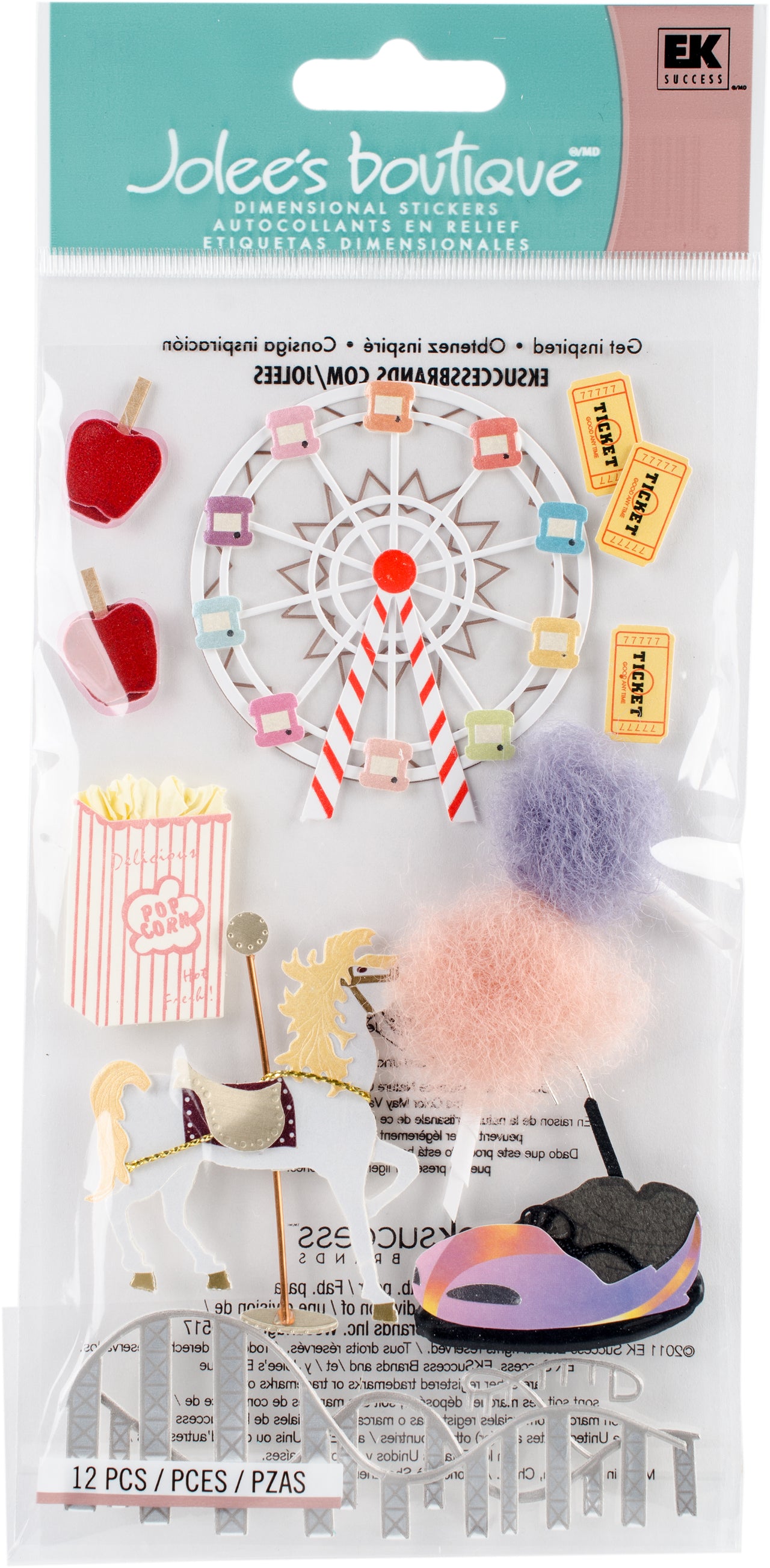 Jolee's Le Grande Dimensional Stickers - Carnival