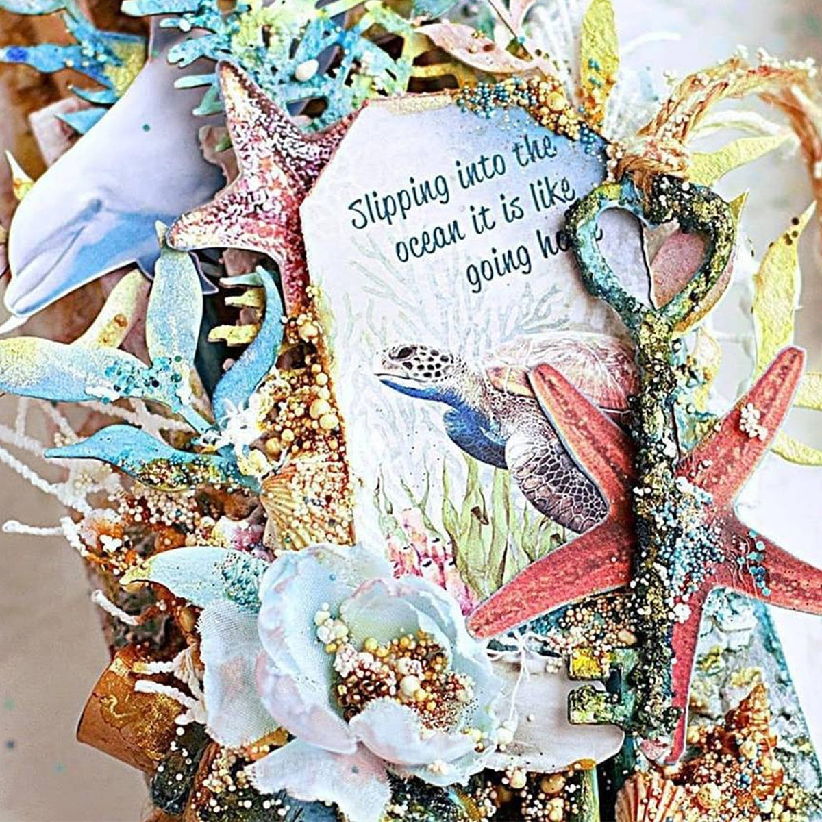 Ciao Bella Double-Sided Paper Pack 90lb 12"X12" 8/Pkg - Under The Ocean, 8 Designs/1 Each