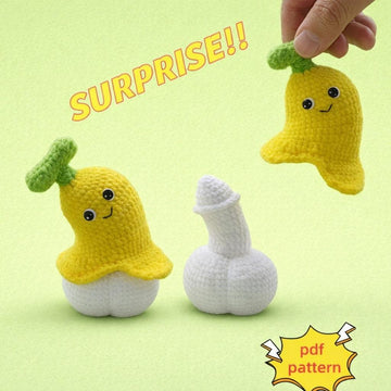 Surprise Banana Crochet Pattern, Cute Crochet Patterns, Easy Crochet Patterns for Beginners