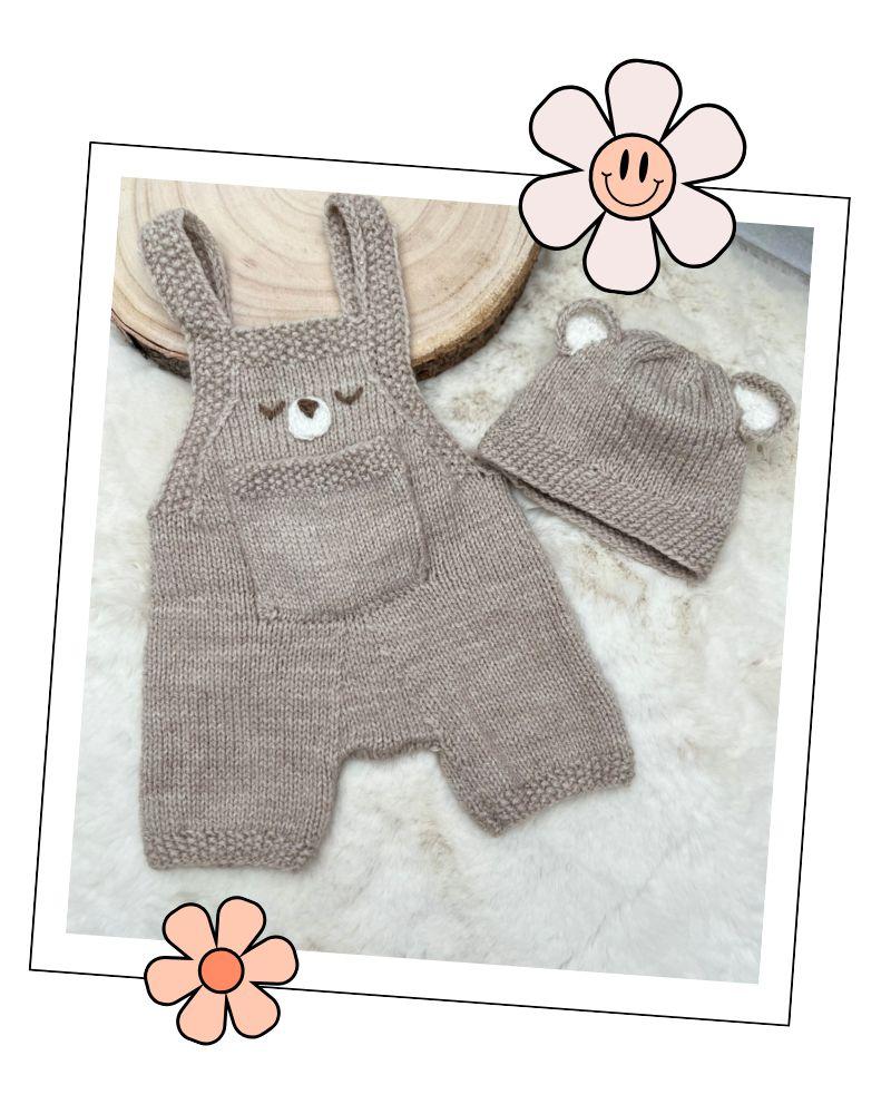 Baby Bear Romper and Hat Set