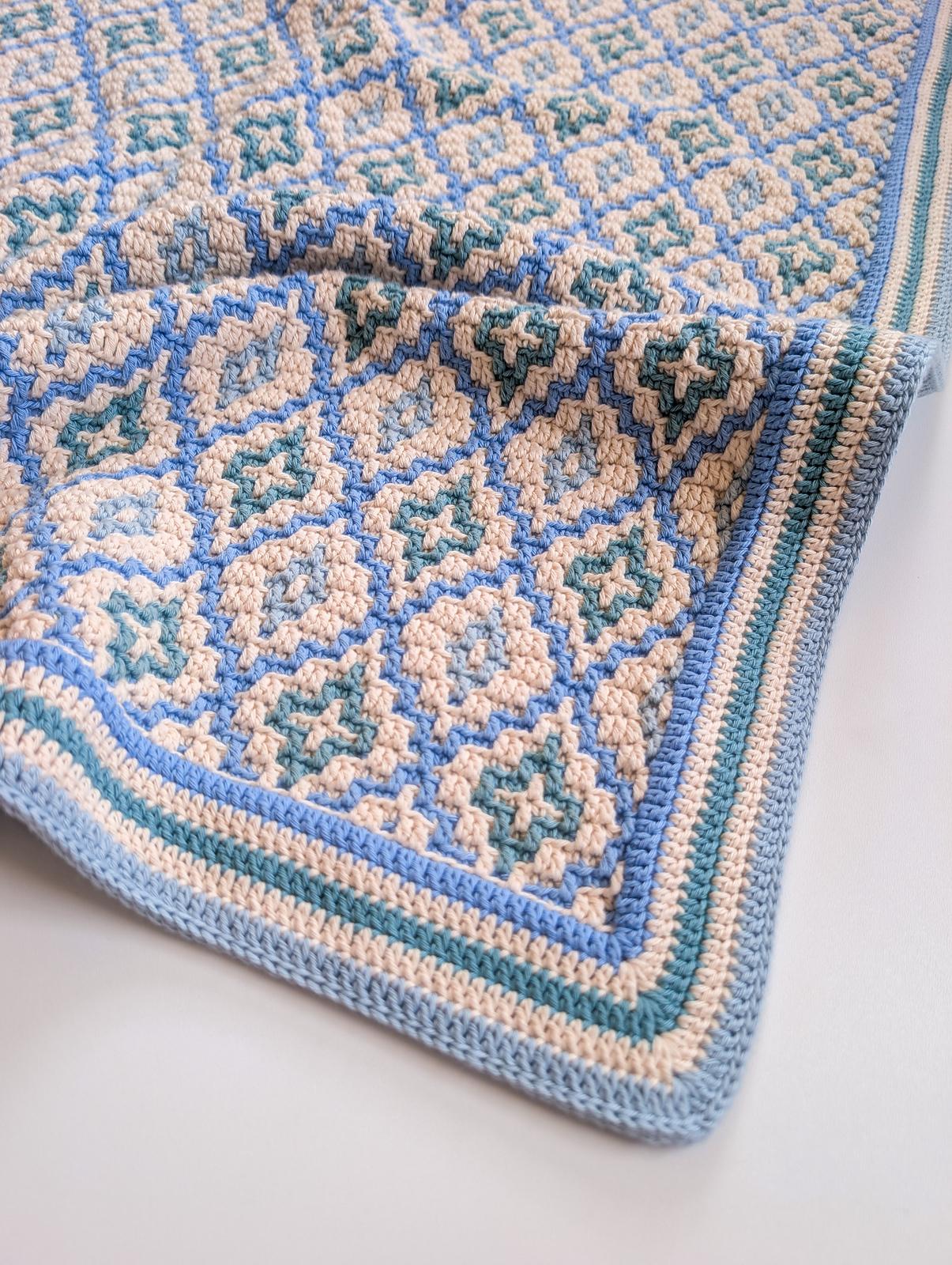Sea Glass Mosaic Blanket