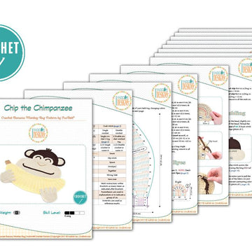 Chip the Chimpanzee Banana Monkey Rug