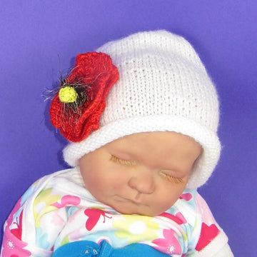 Baby Poppy Flower Slouch Hat