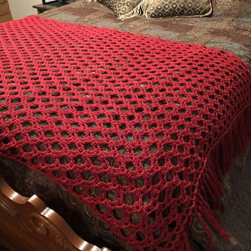 Simply Sophisticated Scarlet Throw