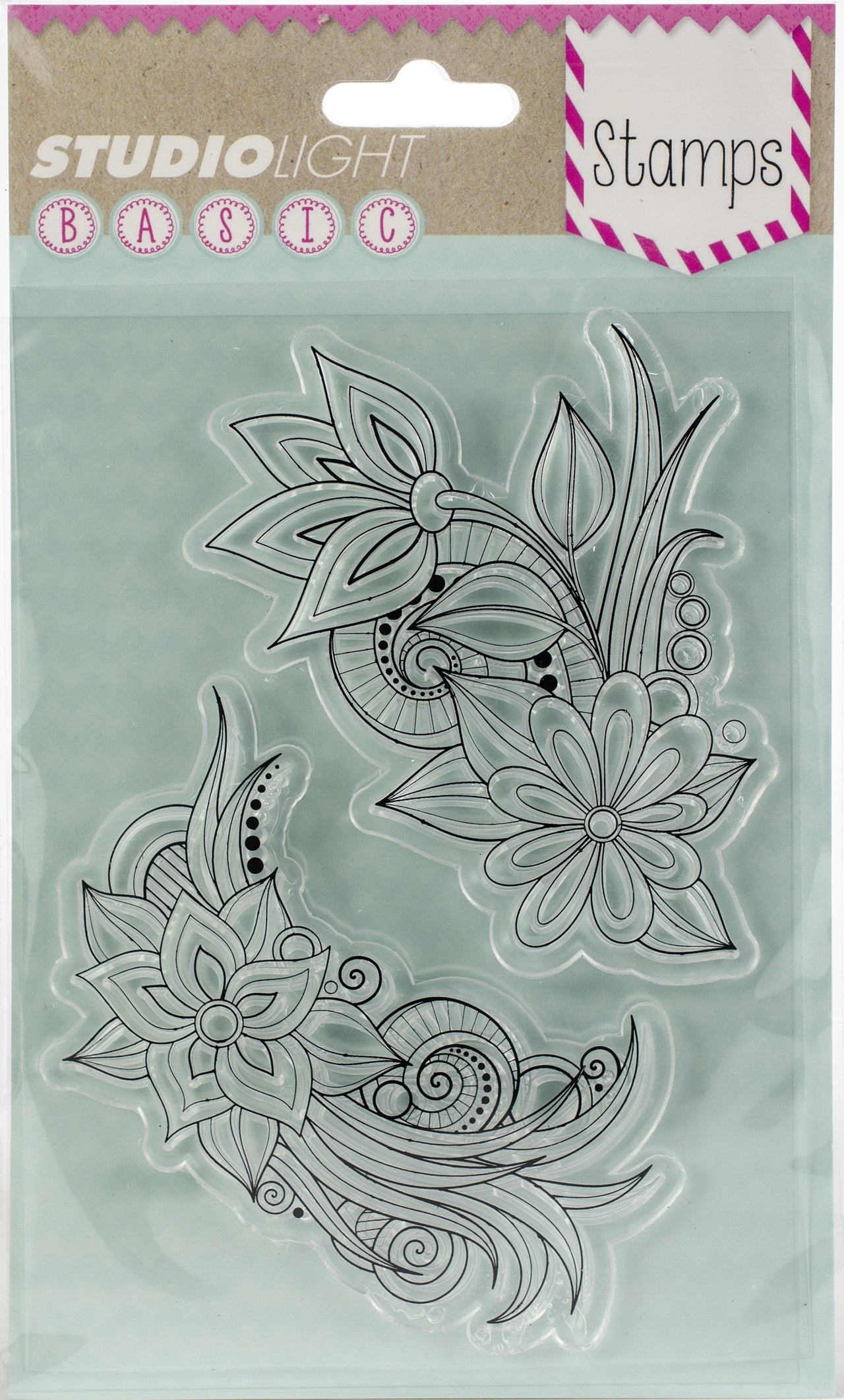 Studio Light Basic A6 Stamps - Flowers