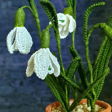 Snowdrops realistic flower