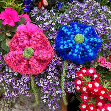 Twisted Tweed Flower Brooch Knitting Pattern - Free Knitting Pattern