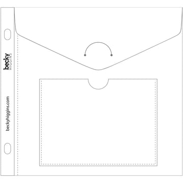 American Crafts Project Life Big Envelope Pages 6"X6" 5/Pkg - 039970