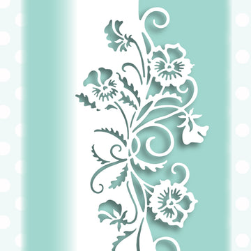 Creative Expressions Paper Cuts Edger Craft Dies - Perfect Pansy