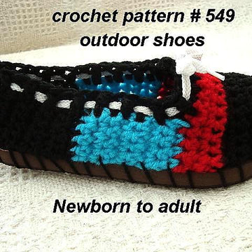 549 Crochet Espadrilles, sandals, booties, slippers, street shoes
