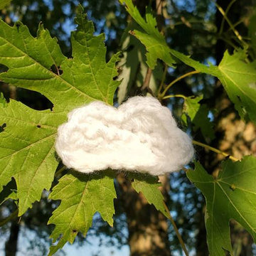 Crochet Cloud Pin/Hair Clip and Keychain Pattern Bundle