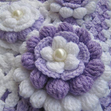 Crochet Flower 3D "Lilac Mosaic"