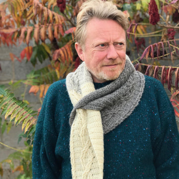 Marl Cabled Scarf