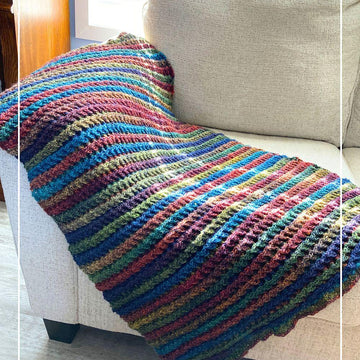 3D ZigZag Waffle Throw